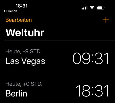 uhrzeit las vegas zu deutschland.